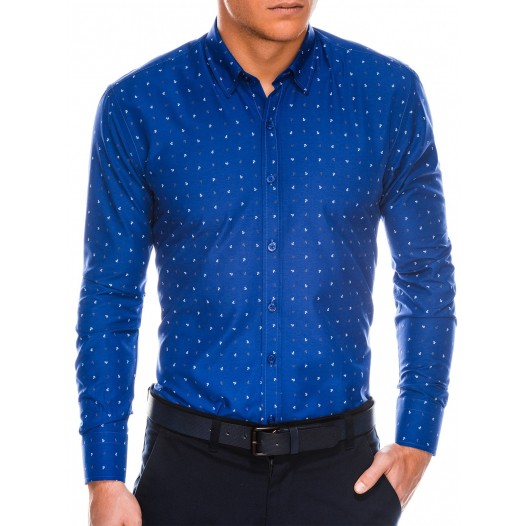 Pánská společenská košile - Andreas, tmavě-modrá